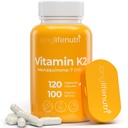 LongLifeNutri ויטמין K2 MK-7 100mcg - תמיכה תזונתית עבור עצמות ו Circulation, 120 קפסולות צמחוניות, 4 Monteh אספקה, מעבדה נבדקה, מיוצר בארה"ב, non-GMO