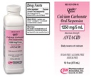 Calcium Carbonate Oral Suspension 1250 מ"ג / 16 Oz.