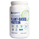 חלבון צמחי אורגני LeanFit אורגני מבוסס צמחים, Unflavored, 21g חלבון טבעוני, 26 משרתים, 1.58 פאונד (715g) Tub, Low Calorie, Soy-Free, Gluten-Free, Lactose Free, Sugar-Free, non-GMO