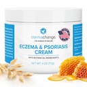 קרם אקזמה & Psoriasis עבור עור יבש וגרד - Seborrheic Dermatitis Face Cream - Soothing & Hydrating - Manuka Honey & Shea Butter - Psoriasis הקלה למבוגרים ולילדים (4oz)