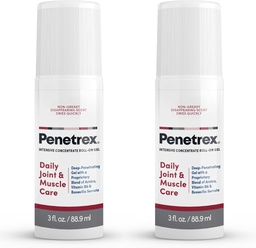 Penetrex Joint & Muscle Therapy - Soothing Gel for Back, Neck, Hands, Feet - Premium Whole Body Rub with Arnica, ויטמין B6 & MSM - 3oz Roll On Gel (2-Pack)
