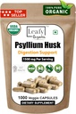 Psyllium Husk 1500 מ"ג Per לשרת, 1000 קפסולות - כוח כפול - תוספת Premium Psyllium סיבים - גדול עבור Digest ו סדירות - 100% טבעי Soluble סיבים