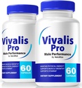 (2 Pack) Vivalis Pro Pills - Premium Male Formula for Fast Acting Energy, Endurance, and Performance, Vivalis Pro קפסולות בסגנון Active & Balanced Lifestyle, הרשמי Viva Lis Pro (120 קפסולות)