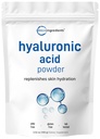 Micro Ingredients Hyaluronic Acid Serum אבקה, 100 גרמים | משקל מולקולרי נמוך, קוסמטיקה רמה | Skin Hydration and Moisture Support Supplements