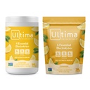 Ultima Replenisher Electrolyte אבקת לשתות Mix Bundle - סוכר חינם - Lemonade, 90 משרת Canister ו 20 Stickpacks - 6 אלקטרוליטים ומינרלים - Keto Friendly, טבעוני, non-GMO