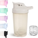 D.Y.A 16oz Shaker Bottle,Leak Proof Sports Shaker Cups for Protein Shakes,Shake Bottle for Pre Workout and Travel to Go, BPA Free & Easy Protein Shaker Bottle,Grey
