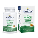 Nordic Naturals אומגה Vision, Lemon - 60 Soft Gels - עם Zeaxanthin ו פלורהGLO Lutein, לעיניים בריאות וחזון - 30 משרתים