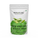 אבקת Aloe Vera Gel 200x על ידי mi Nature | Natural and Pure | Aloe Barbadensis | 100g (3.5oz) | ריכוז גבוה (200x) | תמיכה תזונתית | מתאים לנוסחאות קוסמטיות