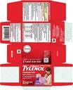 כאב הילדים + Fever Chewable Tablet Grape Flavor - 24 ct, Pack של 4
