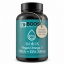 BoostCeuticals Vegan אומגה 3 תוספת של 500 מ"ג Dha Epa טבעוני Softgels - No Stearates non GMO Gluten Free | 60 Ct Heart and Brain Health