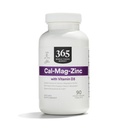 365 על ידי Whole Foods Market, Cal-Mag-Zinc עם ויטמין D3, Vegetarian, 90 Count