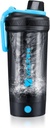 VOLTRX Shaker Bottle, Gallium USB C Rechargeable Electric Protein Shake Mixer, Shaker Cups for Protein Shakes and Mealחליף Shakes, BPA חינם, Made with Tritan, 24oz