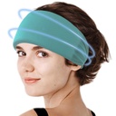 קרימי Migraine Headache Cap, Cooling Gel Headband Wrap Hat Mask, Soothing Ice Pack Head Face Cold Compress for Tension Stress & Hangover