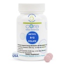 Core Med Science Methyl B12 Folate תוסף עבור נשים וגברים - 5-MTHF גלולות תמיכה Mood, קוגניטיבית, בריאות הלב - Methylfolate ויטמין B9 עבור רמות Homocysteine ו- Methylation Cycle (60 Count)