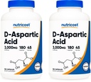 תוספי מזון D-Aspartic Acid כמוסות (180 Caps) (2 בקבוקים)