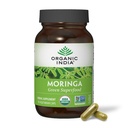 OrganIC INDIA Moringa כמוסות אורגני - Moringa תוסף - ירוק Superfood, Moringa Leaf קפסולות, סופר ירוק טהור, ירוק טבעוני, ה- Multivitamin, טבעוני, Gluten-Free - 90 קפסולות