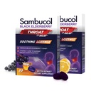 Sambucol Black Elderberry גרון Lozenge - עם דבש, ויטמין C & Zinc, Elderberry Lozenges Sore גרון & Cough, Soothess שריפוד גרון, תומך Immunity, Soft & Chewy - 20 Count, 2Pack