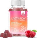 Lactation and Postpartum Support Gummies - with mor Thistle, Fennel Seed, Milk Thistle, Moringa, Sunflower Lecithin, ויטמין D3 & B12 - להגדיל את ייצור החלב