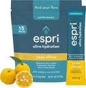Zero Sugar Electrolyte Drink Mix, Yuzu Citrus, hydrotion Packets, Nitric Oxide Boost, קלוריות נמוכות, Magnesium Citrate מונעת Cramps שרירים ומשפרת את ההתאוששות, 15 יום אספקה