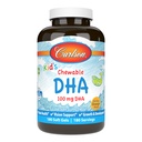 קרלסון - DHA של הילד, 100 מ"ג DHA, Brain Health, Vision Function, growth & Development, Orange, 180 Chewable Softgels