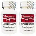 Cardiovascular Research Lipothiamine B תוסף 120 טבליות - ויטמין B1 עכשיו עם Alpha Lipoic Acid - 2 X 60 Count