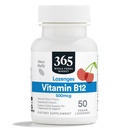 365 על ידי Whole Foods Market, ויטמין B12 500mcg Lozenges, דובדבן טבעי, טבעוני, 50 הרוזן