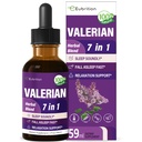 Valan Root Sleep Support Drops, Passion Flower, Chamomile, Lavender, Soursop Leaves, & Hibiscus Herb Extracted Tincture for Sleep Soundly & Deeply. מושלם עם צלילים ישנים 2oz
