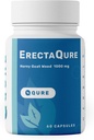 ErectaQure Hory Goat Weed עבור גברים - תוספת זכר Enhancing עבור כונן זכר מוגברת - טונגקאט עלי, ג'ינסנג שורש ו Superoxide Anions - 60 קפסולות גלוקוז ללא גלוטן