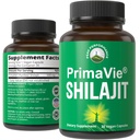 PrimaVie Purified Shilajit קפסולות נוצר עם אבקת שילאג'יט טהורה. בדיקה קלינית של תוסף טבעי עם 40+ Trace מינרלים, Fulvic Acid. טבליות תמיכה Mitochondria + תפקוד המוח
