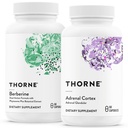 THORNE - Stress and Immune Support Bundle - Berberine & Adrenal Cortex - 30 עד 60 משרתים
