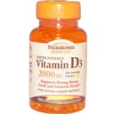 Sundown, ויטמין D-2000 Iu Softgels, 150 ct