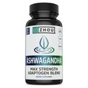 ג'ואו אשוגנדה - Ashwagandha ו Rhodiola עבור נשים וגברים, הסתגלות אשווגנדה לחלץ 1,200 מ"ג עם Black Pepper, תמיכה הסתגלותית עבור Calm, Mood, Sleep - 60 קפסולות טבעוניות