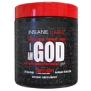 Insane Labz I am God Pre Workout, High Stim Pre Workout אבקת לטעון עם Creatine ו DMAE bitartrate מודלק על ידי AMPiberry, אנרגיה Focus Endurance שרירים צמיחה,25 Srvgs, פירות