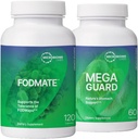 Microbiome Labs Digest Support Bundle - FODMATE Digestive Enzymes & MegaGuardive Aid with ג'ינג'ר ו- DGL (2 מוצרים)
