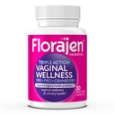 פלורגן נשים משולשות Probiotic, Prebiotic + Probiotic + Cranberry עבור Vaginal, Digestive ו- Immune Support - Fast-Studied - Gluten-Free & Vegan - 30Countal, Digest