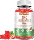 Zinc Gummies - 50mg High Potency Zinc עם ויטמין C + ויטמין D3 + Elderberry - Immune Health Support - טבעוני, non-GMO וגלוטן חינם - 60 מסטיק