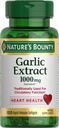 תמצית Bounty Garlic, Herbal Supplement, תומך בתפקוד Circulatory, 1000mg, 100 Softgels שחרור מהיר