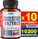 לפני 10200 Mg Digestive Enzymes with Prebiotic for Digest, Immune & Body Support - 16in1 עם Apple Pectin, ג'ינג'ר Root, Prebiotic System & More - 120 קפסולות עבור 2 חודשים