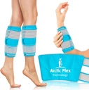 Vive Calf & Shin Ice Pack Wrap (Pair) - תוספת כוח חם ו Cold Therapy עבור שן Splints & Leg Pain - Compression מותאם מוכן להישאר במקום - גמיש כאשר קפוא עם 30+ דקות של קר