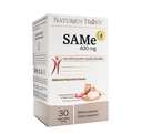 Nature's Trove SAM-e 400mg 30 Enteric Coated Caplets. טבעוני, כשר, non-GMO, Soy Free, Gluten Free - Mood ו- Joint Support - Cold Form Blister Packed.