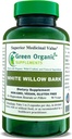 תוספי מזון אורגני ירוק קפסולה White Willow Bark (Single)