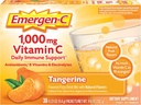 אקסן-C 1000 מ"ג ויטמין C אבקה, עם Antioxidants, B ויטמינים ואלקטרוליטים, ויטמין C תוספי עבור תמיכה Immune, Caffeine חינם Fizzy שתו Mix Mix, Tangerine Flavor - 30 Count Count