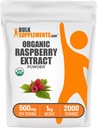 BulkSupplements.com Organic Raspberry Extract - from Raspberry Fruit, Antioxidant Source, Herbal Supplement - Gluten Free, 1kg (2.2 lbs) (Pack of 1)