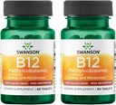 סוונסון ויטמין B-12 Methyylobalamin High Absorption 5000 mcg 60 Tabs (2 Pack)