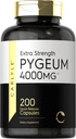 קרלייל Pygeum Africanum Bark | 200 קפסולות | מיצוי עתיר גבוה | Non-GMO, Gluten Free Supplement