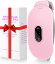 Heating Pads, Glyduny תקופת Cramp עיסוי Portable Cordless Heating Pad עם 6 רמות חום ו 6 מצבי עיסוי עבור Back Pain הקלה Menstrual Heating Pad (Pink)