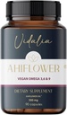 Ahiflower שמן אומגה 3, 6 & 9. 90 קפסולות. Vidalia על ידי Mix Superfoods. 45 משרתים מקור בר קיימא 100% טבעוני אין דגים