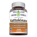 פורמולה מדהימה Nattokinase Dietary תוספי 100 מ"ג Veggie קפסולות תוסף | 2000 FU Enzyme Activity | Non-GMO | Gluten Free | Made in USA (270 Count)