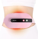 Portable Cordless Heating Pad, Heating Pad for Back Pain with 3 Heat Levels & 3 מצבי עיסוי Vibration, Portable Electric Fast Heating Belly Wrap Belt for Women and Girl (Pink)