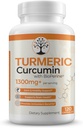 תוסף Turmeric עם 95% סטנדרטיים Curcuminoids ו Black Pepper לחלץ - יתרונות אנטיoxidant - 120 קפסולות טבעוניות